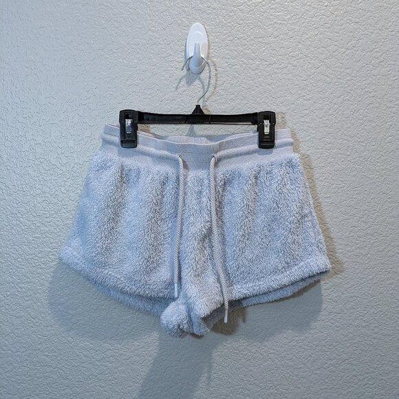 Forever 21 light blue fuzzy pajama shorts - Size Small - Picture 1 of 4